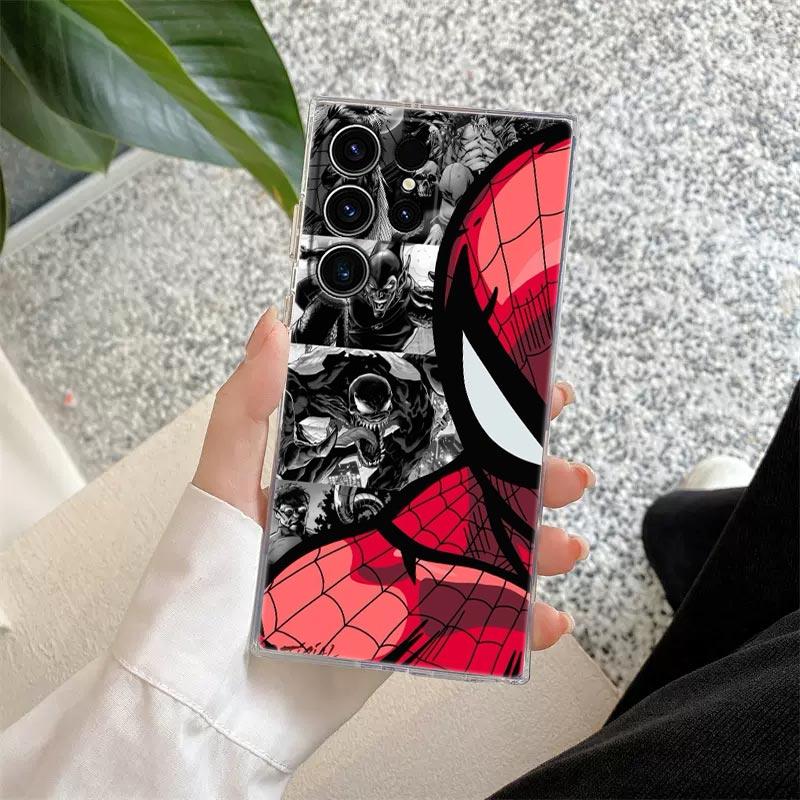 Прозрачный чехол Mavel The Avengers для Samsung Galaxy S26 S25 Ultra S24 S22 S26 Plus S20 S23 S21 S25 FE 5G Прозрачная силиконовая крышка