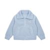 New MLB Dumble Velvet Jackets Unisex Haze Blue 3AJPF0316-50BLL