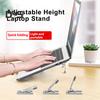 2Pcs Portable Laptop Stand Compact Design Portable Anti-Slip 3 Height Adjustment Notebook Bracket Computer Holders