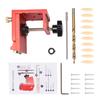 Inclined Hole Drilling Positioner, Adjustable Pocket Hole Jig Kit, 15 Degrees Angle Aluminum Alloy Woodworking