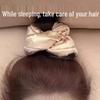 Satin Pillow Scrunchie - Silk Sleep Hair Tie for Women's Buns