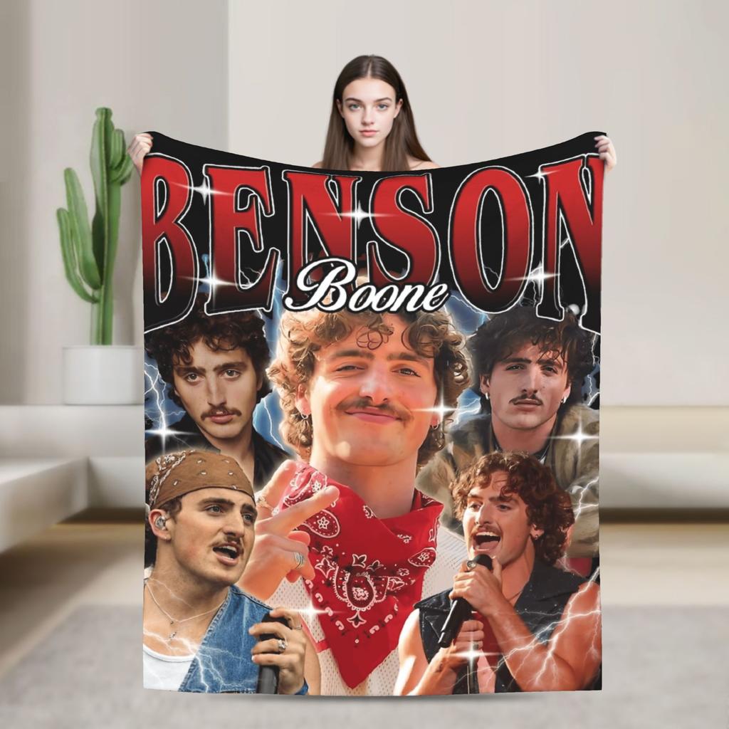 Benson Boone Sunflowe Warm Soft Blanket  Decorative Plush Bedding Throws Graphic Couch Bed Flannel Bedspread Sofa Bed Cover