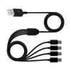 Разветвитель USB Type C для зарядки, многофункциональный кабель для зарядки 4 в 1, разветвитель USB на 4x Type C, кабель синхронизации данных, кабель USB C