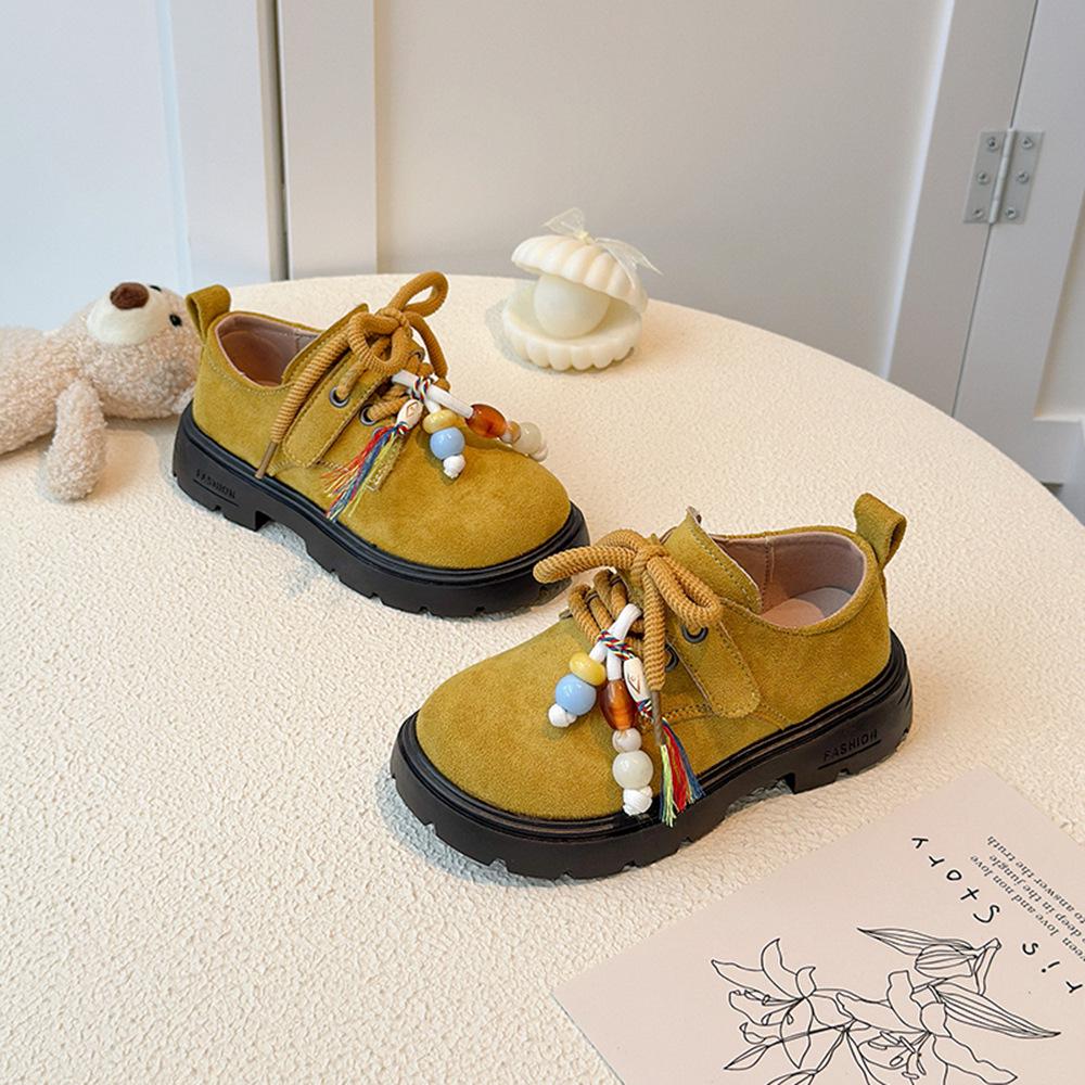 Весна/Осень 2026 Детские ретро кожаные сандалии Birkenstock - Корейский стиль, Универсальные, Мягкая подошва, Легкие
