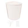 Countertop Corner Storage Cabinet PP 360 Degrees Rotating Dust Proof Corner Storage Rack for Bathroom Kitchen Cosmetic