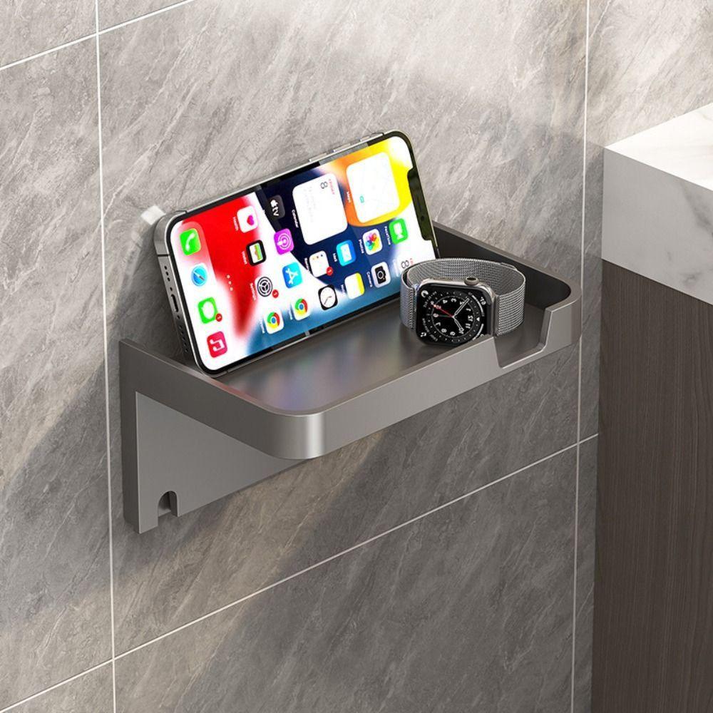 Punch-free Toilet Paper Holder Multifunctional Tissue Hanger Durable Storage Rack  Household