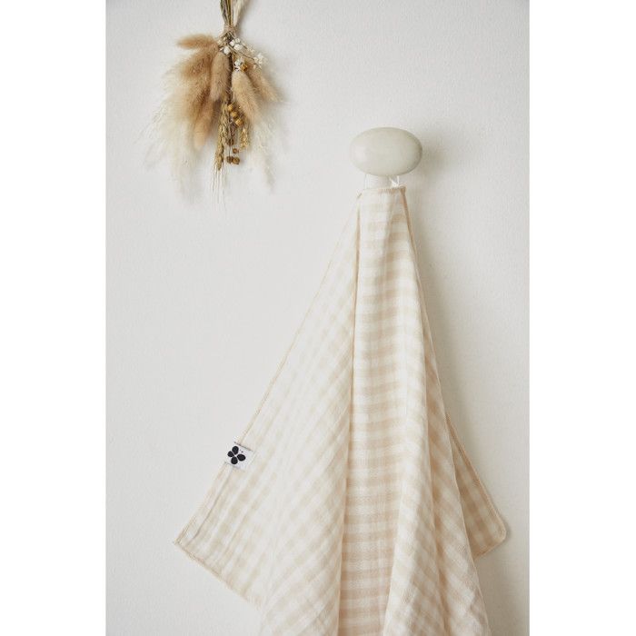 Lot de 2 essuie-mains "Vickie" 50 x 70 cm Tissé teint "Gaze de Coton" l'Effet Papillon