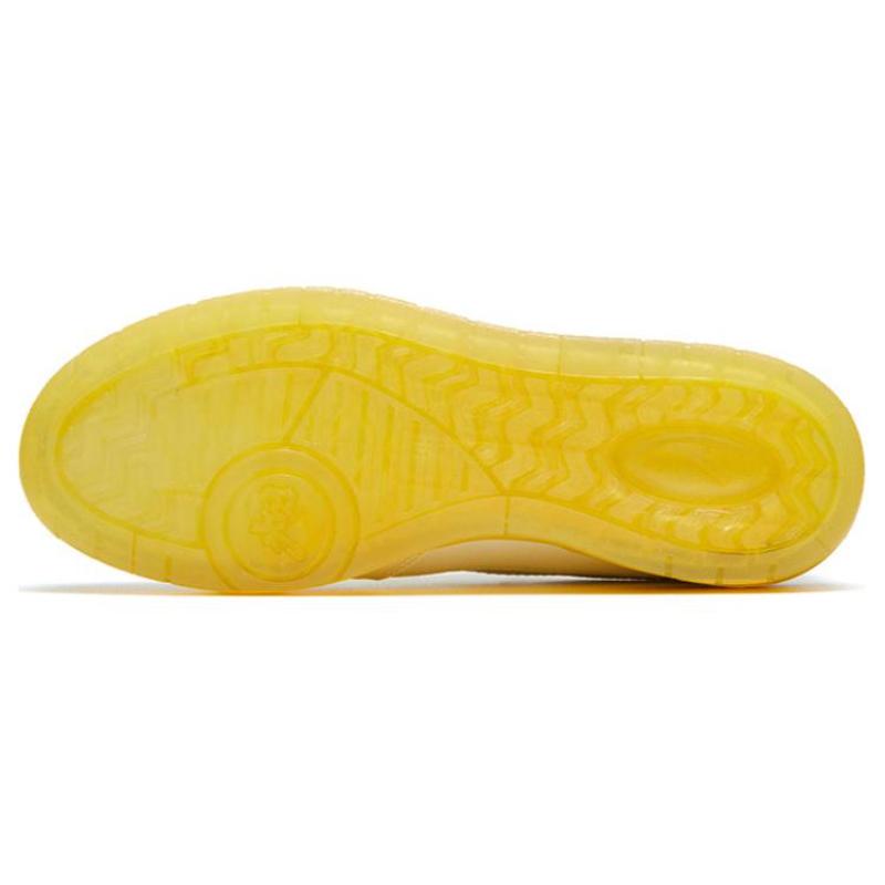 Anta Flame 4.0 Противоскользящая Амортизация Износостойкие Низкие Кеды для Скейтборда Мужские Бело-Желтые Кроссовки 112328081-6