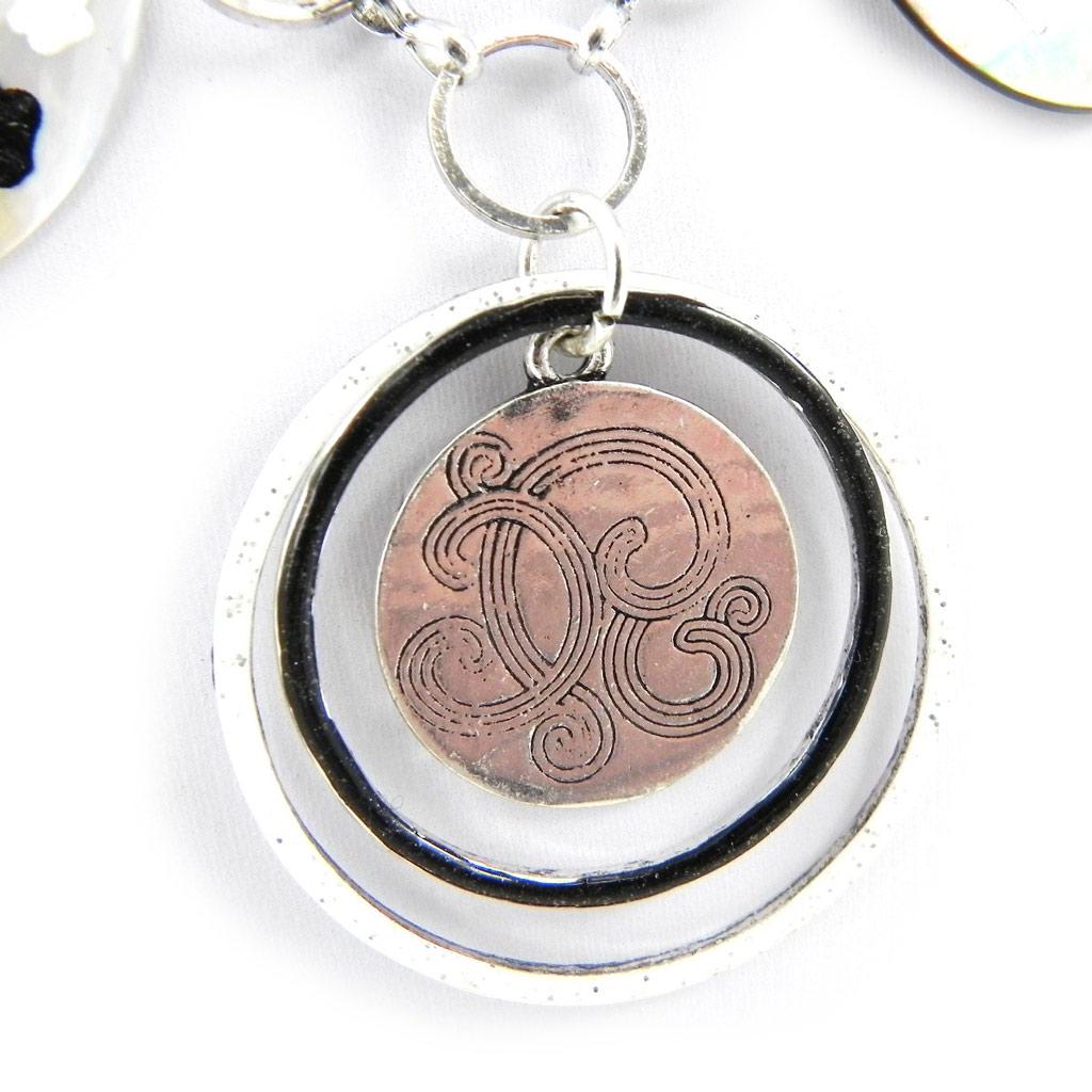 NOA [H2371] - Дизайнерское колье «Бора-Бора» черно-серый