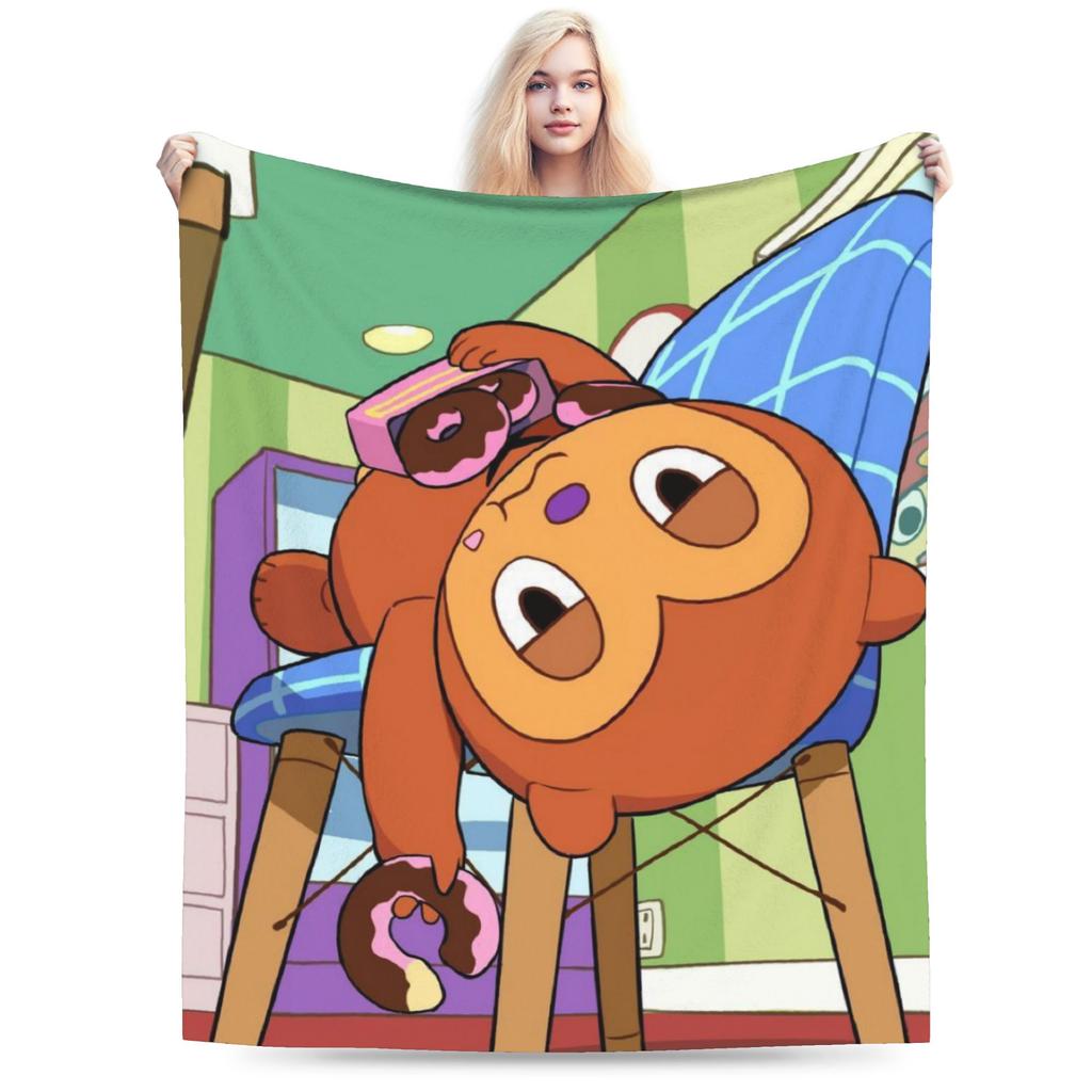 Parappas Print Blanket For Men Women Warm Cozy Fluffy Throw Blankets for Bed 50x60 Inches Multi-size