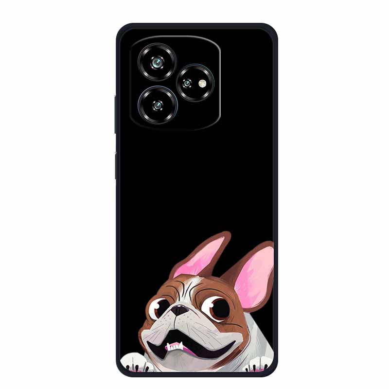Чехол For ZTE Axon 60 Lite Чехол Милый Мультяшный Кот Черный Силиконовый Мягкий Чехол для Телефона Для ZTE Blade V60 Axon 60 Задняя Крышка Чехол 60lite