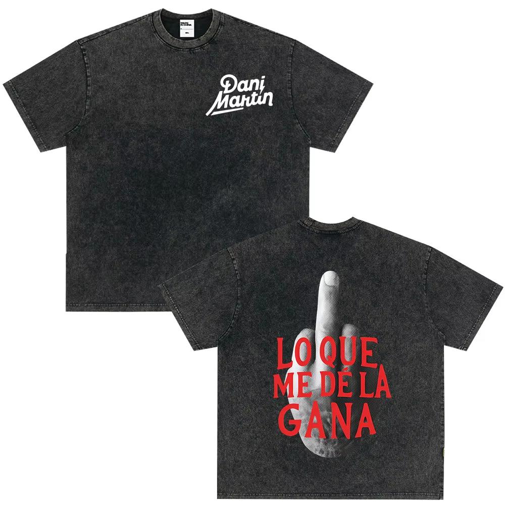 Rapper Dani Martin Tour Fashion Graphics T Shirts Men Women Fashion High Quality Tee Cotton Casual Loose Vintage Washed Tshirts