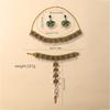 Vintage floral tassel bracelet, earrings, and necklace set - bohemian ethnic jewelry