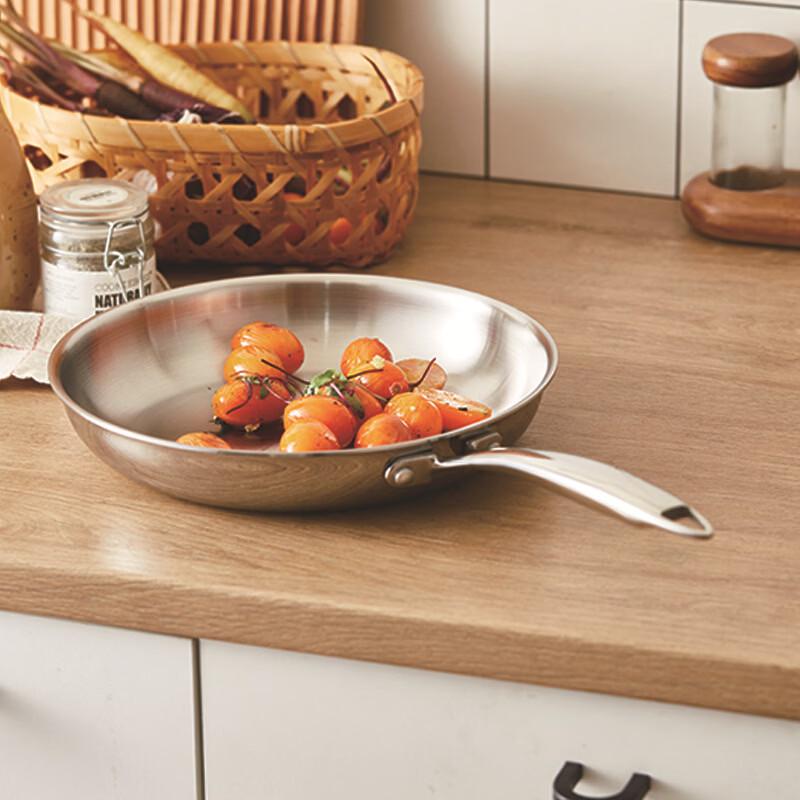 Zhishi Tri-Ply Stainless Steel Frying Pan