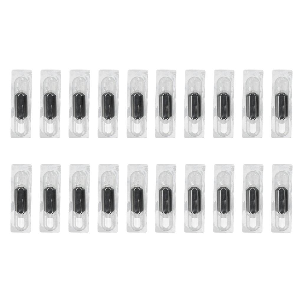 20pcs Tattoo Hand Tube 25mm 5RT Disposable Lightweight Silicone Tattoo Machine Handle Black