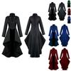 Gorgeous Women Vintage Medieval Tuxedo Gothic Tailcoat In Black Red Blue And Green