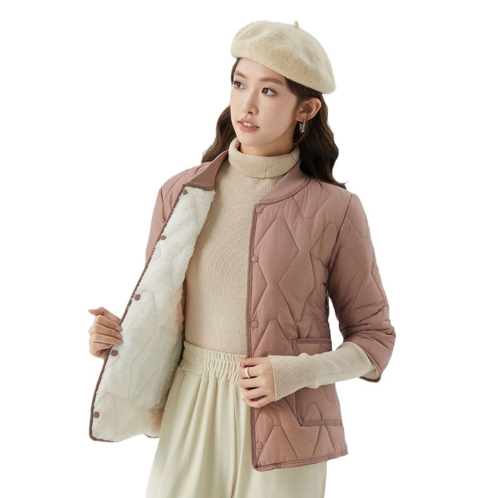 Зимняя домашняя хлопковая одежда Женская с коротким рукавом и рукавом семь восьмых Утепленная утолщенная хлопковая куртка большого размера Можно носить под низ Женская 2509