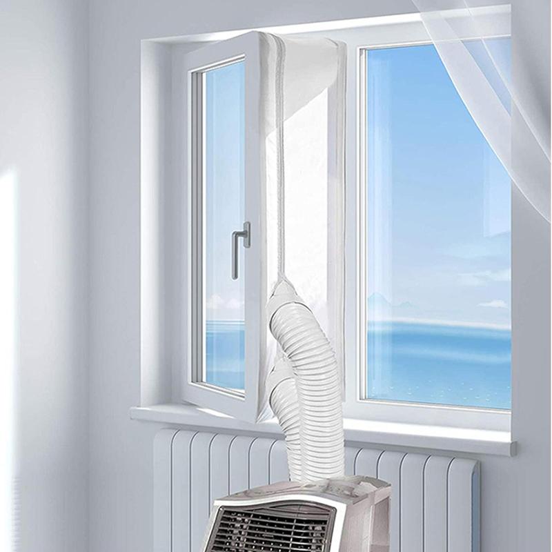 Portable AC Window Vent Kit Mobile Air-Conditioning Casement Window Seal Kit No-Drill Appliance Exhaust Ventilation Attachment