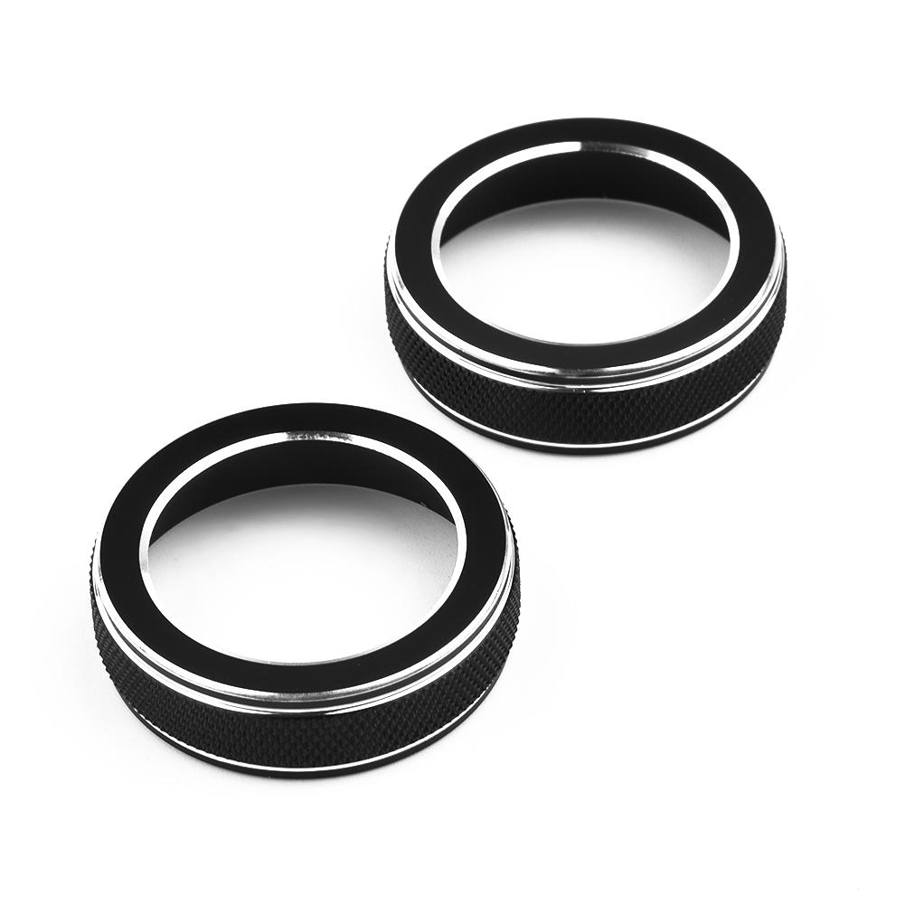 Кольца переключателя громкости CD-плеера, крышки, отделка, алюминиевые декоративные кольца для Jeep Grand Cherokee 2014 2015 2016 2017 2018 2019