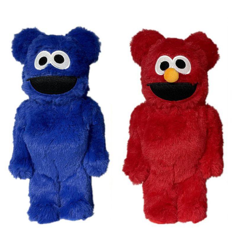 Очаровательный набор коллекционных фигурок Bearbrick Sesame Street Элмо и Коржик 400%