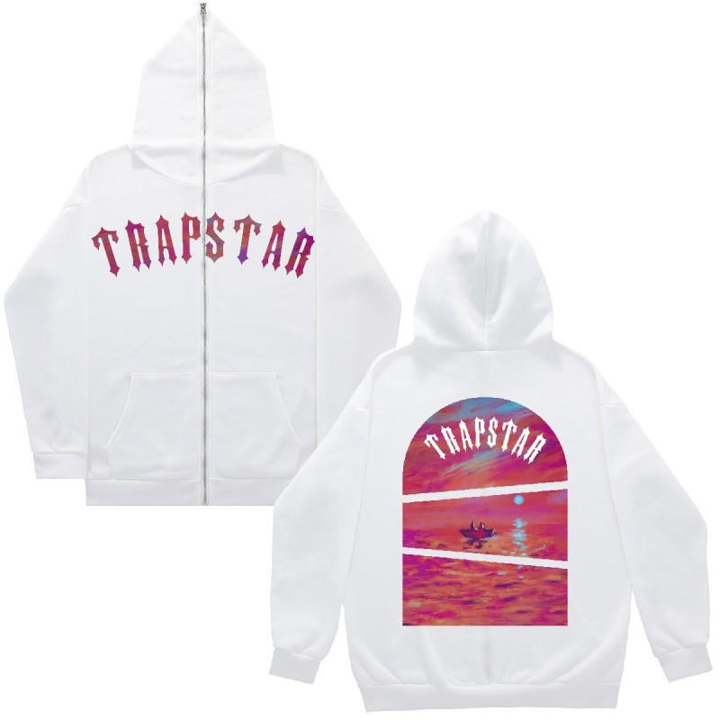 Y2K Gothic Print Zip-Up Hoodie Women Oversized Cotton Sweatshirt With Full Zip Streetwear Style
