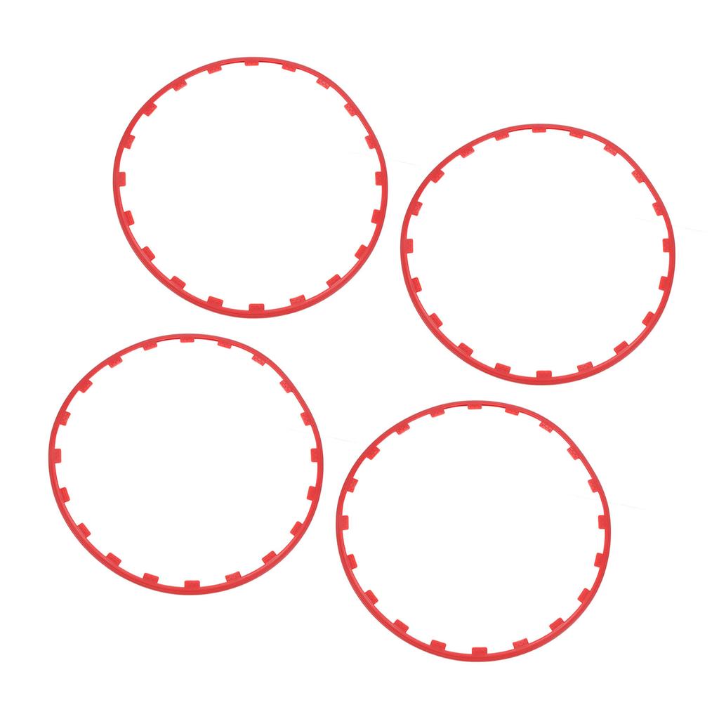 4 шт. 20-дюймовое защитное кольцо для колесного диска, отделка краев колеса, аксессуары для украшения шин, замена для Tesla Model Y, красный