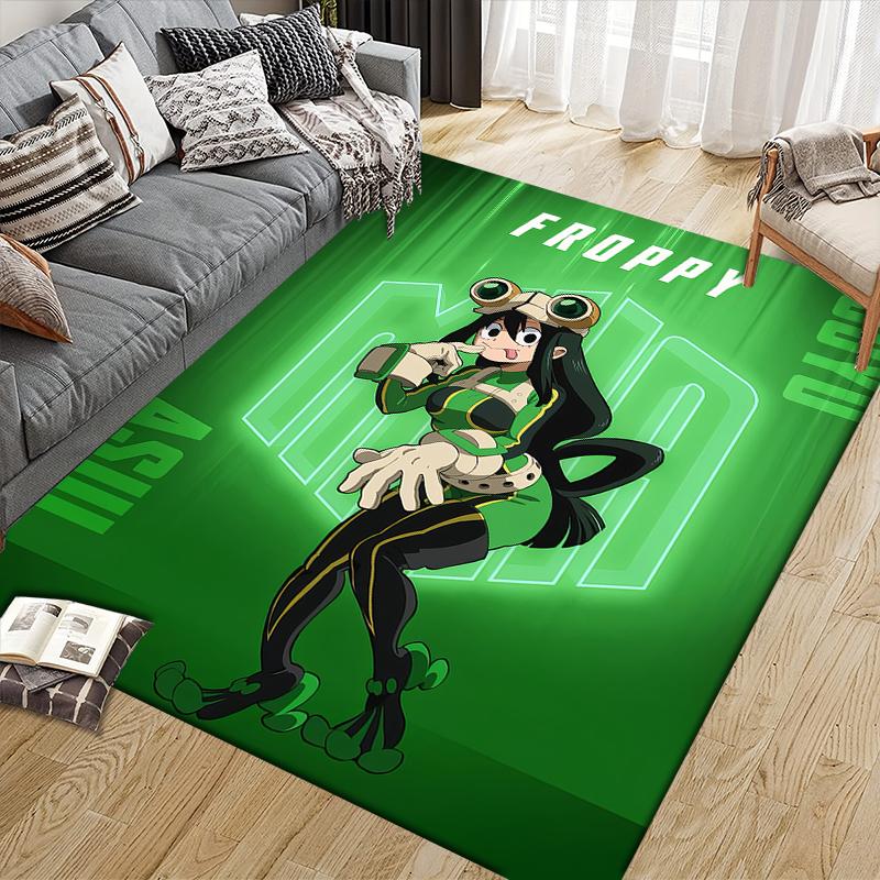 My Hero Academia Female Characters Area Rug, MHA Fan Cozy Carpet, Great Gift.chl