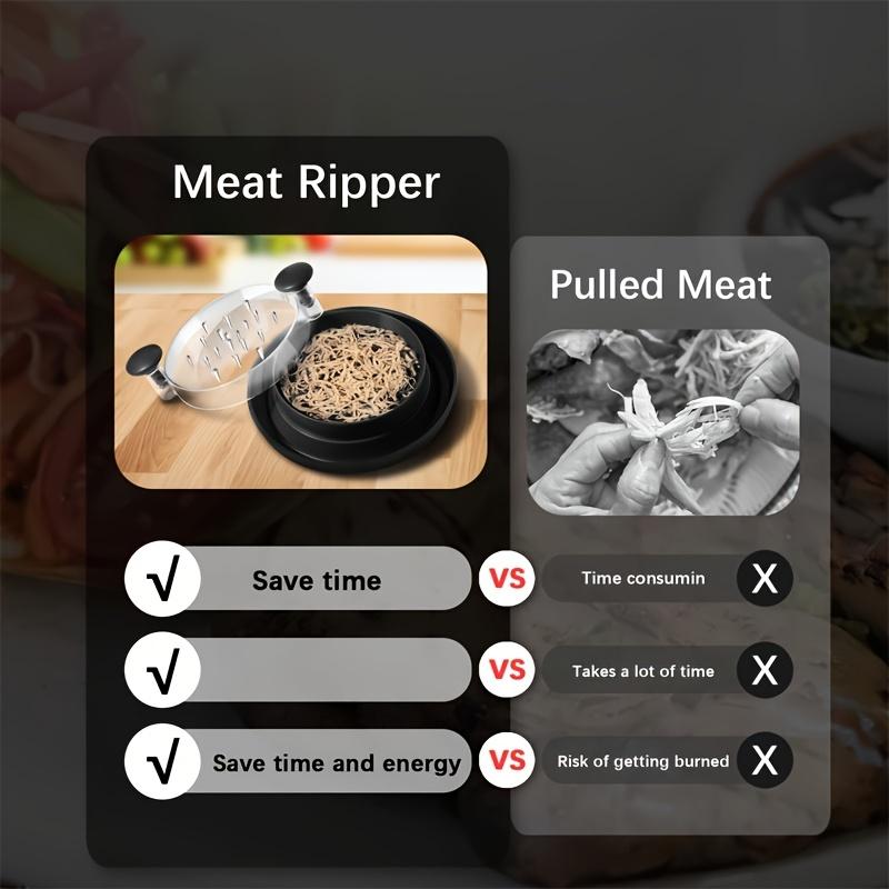 1pc Upgraded Chicken Shredder with Non Slip Base, Durable Plastic Meat Shredding Tool for Chicken, Cabbage,beef,vegetables - Easy To Operate and Clean