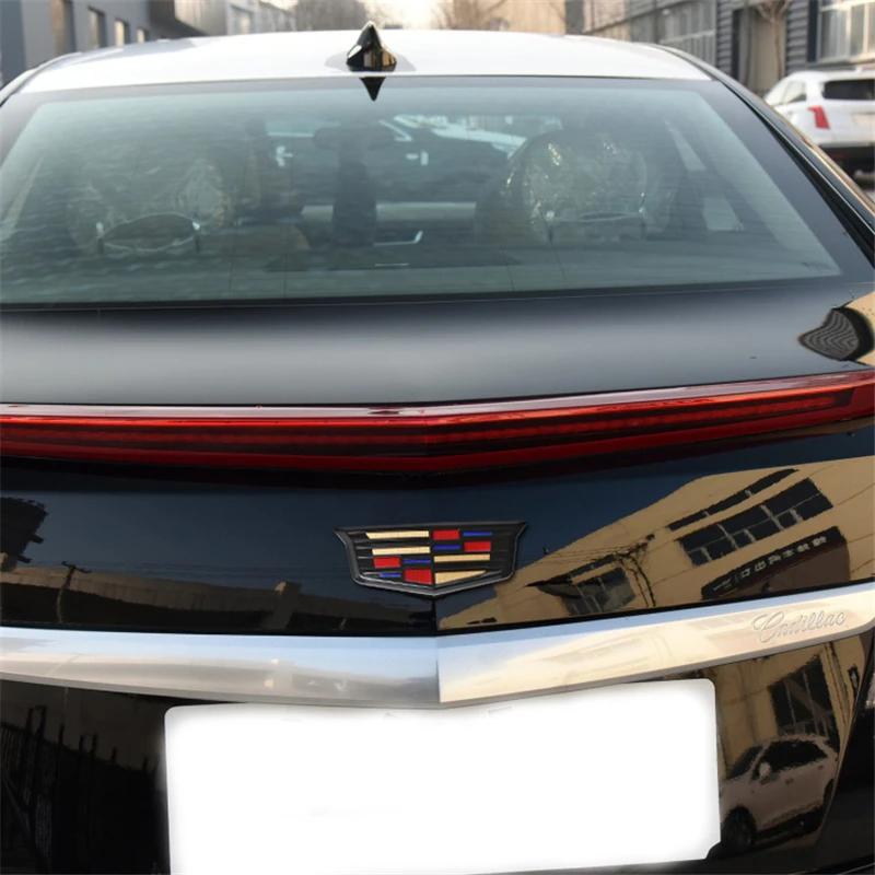 Car Front Grille Emblem Sticker for Cadillac XTS XT5 XT6 ATSL SRX BLS CT4 CT5 CT6 Auto Tailgate Trunk Badge Modifiction Decals