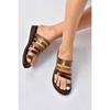 Women's Khaki Colored Genuine Leather Sandals Comfort Casual Quality Style Light Sandals