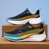 Men's shoes large size lightweight fly-woven mesh 7 shock-absorbing and breathable casual sports shoes men's carbon board running shoes