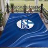 Soft Floor Carpet Schalke 04 Pattern Area Rug Decorative Mat For Home Room Decoration