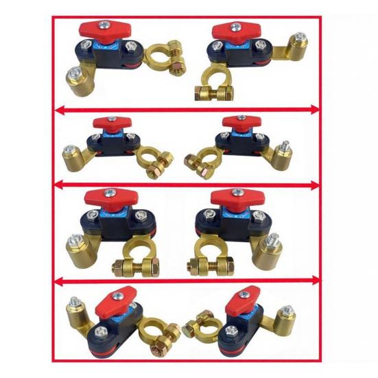 Car Battery Power Cut-Off Switch Breaker 12V/24V Battery Disconnect Switch Universal Power Cut Off with Rotating Terminals for Cars Trucks &