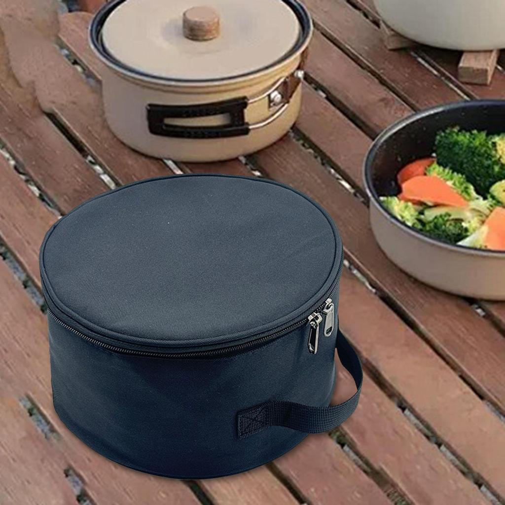 Foldable Fan Storage Bag Easy Carrying Wash Makeup for Outdoor Travel Camping