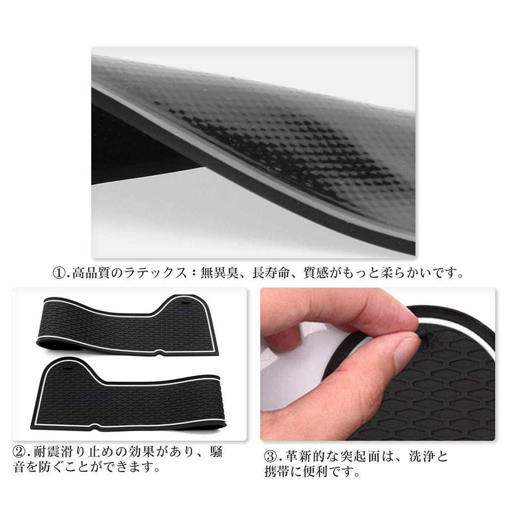 Honda New Vezel RV Series Эксклюзивный коврик в дверной карман Внутренний резиновый коврик Vezel RV Коврик на консоль Коврик в отсек для хранения Дизайн Детали интерьера Автоаксессуары