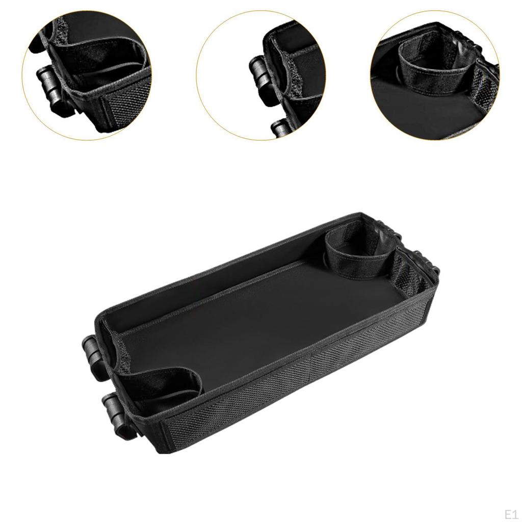 Поднос для закусок для колясок с держателем для игрушек и сетчатым отделением