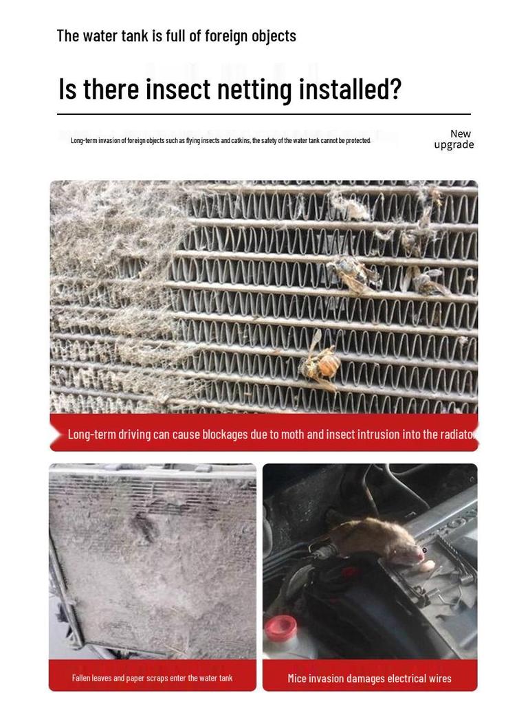 Radiator and Condenser Protection Insect Screen for 24 Toyota LC70 Series Models