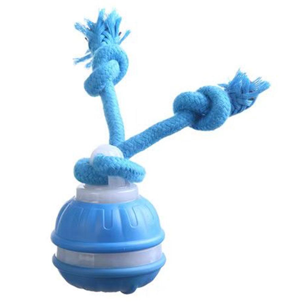 Перезаряжаемые Электрические Игрушки для Питомцев Интерактивные Игрушки для Собак Активный Катящийся Мяч с Веревкой Пищащая Игрушка для Собак для Щенков Собак Кошек Игрушки