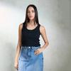 Virgio Женский укороченный топ без рукавов Slim Fit Scoop