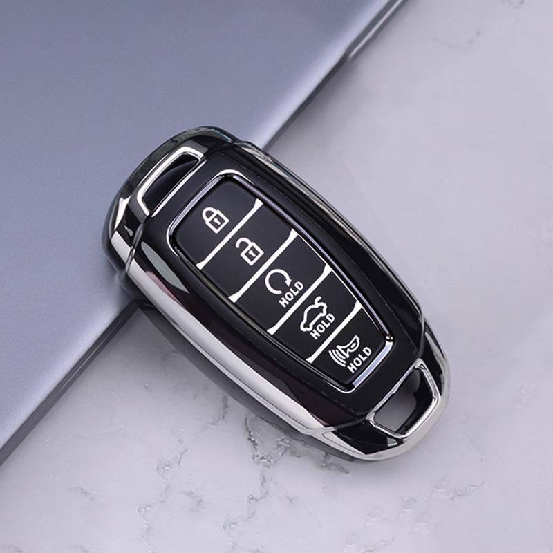 3/4/5 Buttons Car Key Case Cover Shell Fob For Hyundai I30 Ix35 KONA Encino Solaris Azera Grandeur Ig Accent Santa Fe Palisade