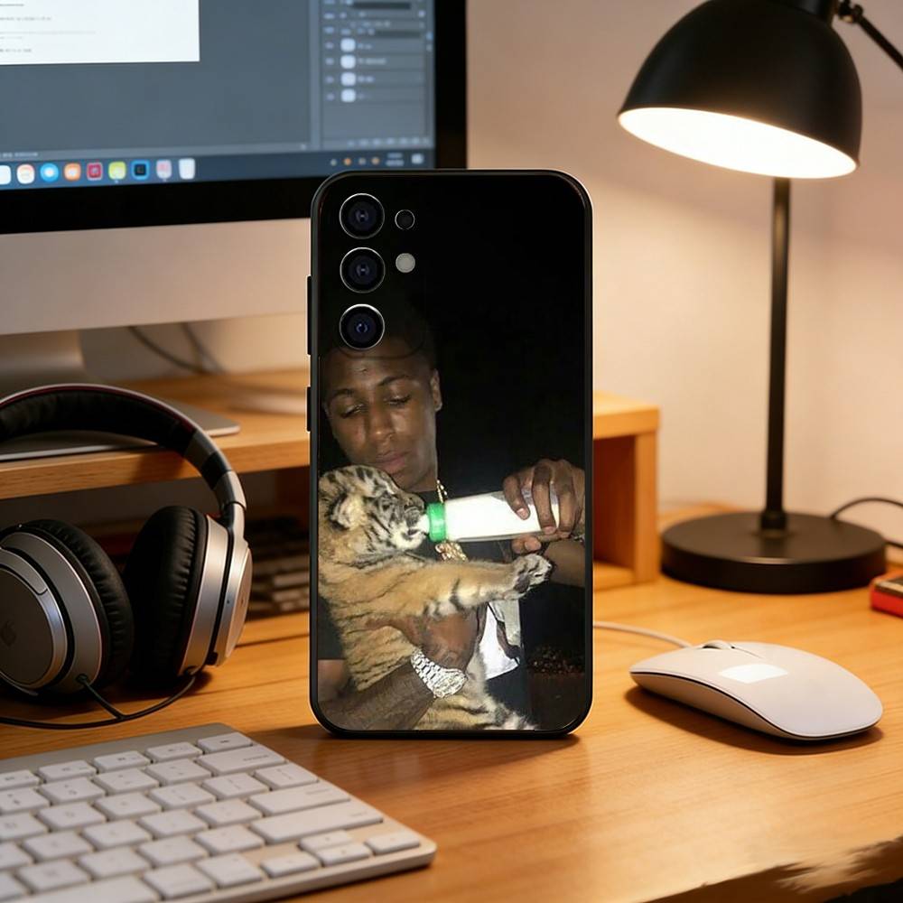 YoungBoy Never Broke Again Чехол для телефона Черный Силиконовый Мягкий Для Samsung S25,S24,S21,S22,S23,S30,Ultra,S20,Plus,Fe,Lite