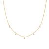 Diamond Necklace with 5 Stones In 14K Yellow Popular Necklace Brand Perfect Gift for Gift Wrapping Included Women's Gold, Lab-Grown Diamonds,