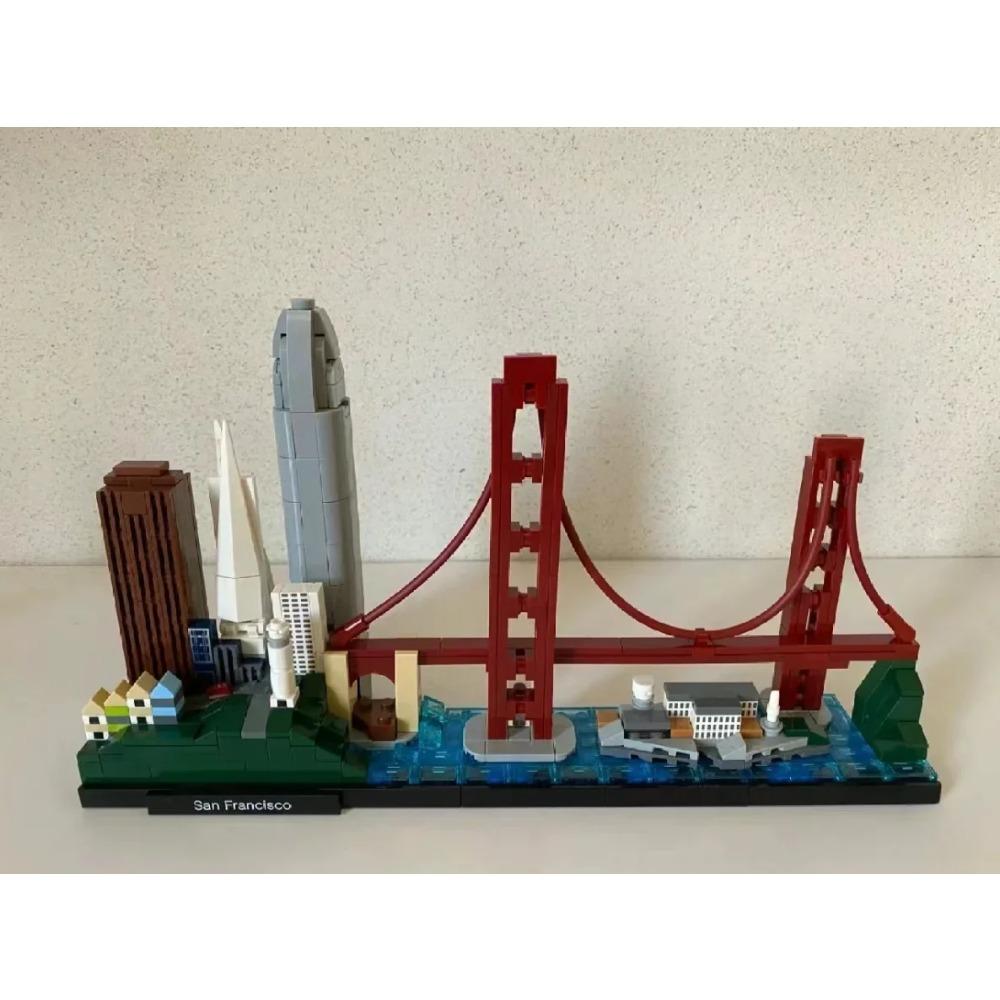 Нью-Йорк Лондон Пары Дубай Ланмарк Сити Скайлайн Строительные блоки 21052 21044 21028 21034 21032 21027 Набор строительных кирпичиков