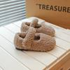 Korean Retro Casual Girls Fluffy Shoes Winter New Children's Shoes Plush Simple Flat Shoes