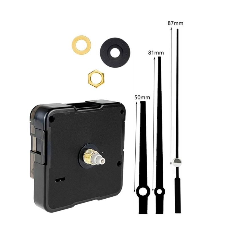 4 шт. Комплекты часовых механизмов для настенных часов с 10 парами металлических стрелок для ремонта часов на заказ, длина вала 18/20 мм