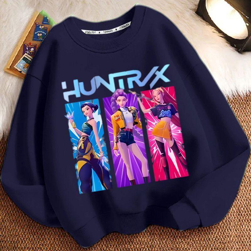 Children's Witch Hunt Team Round-neck Hoodie, Spring and Autumn Boys' and Girls' Long-sleeved Casual Jacket