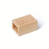 1pc Premium Wooden Nail Drill Bit Holder 18-Hole Organizer for Manicure & Pedicure Tools Durable Wood Storage Box for Nail Art Supplies