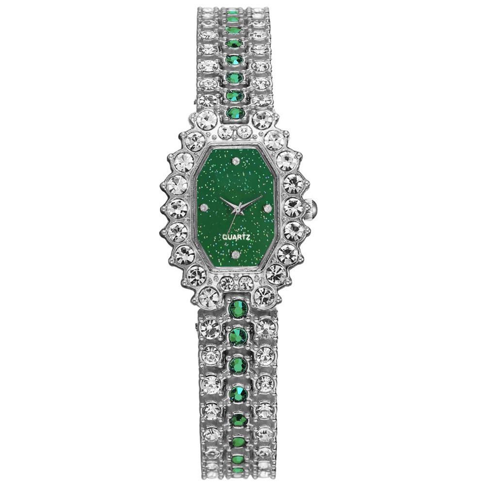 Роскошные женские часы, женские квадратные часы с бриллиантами, кварцевые часы из сплава Clcok, повседневные наручные часы со звездным небом