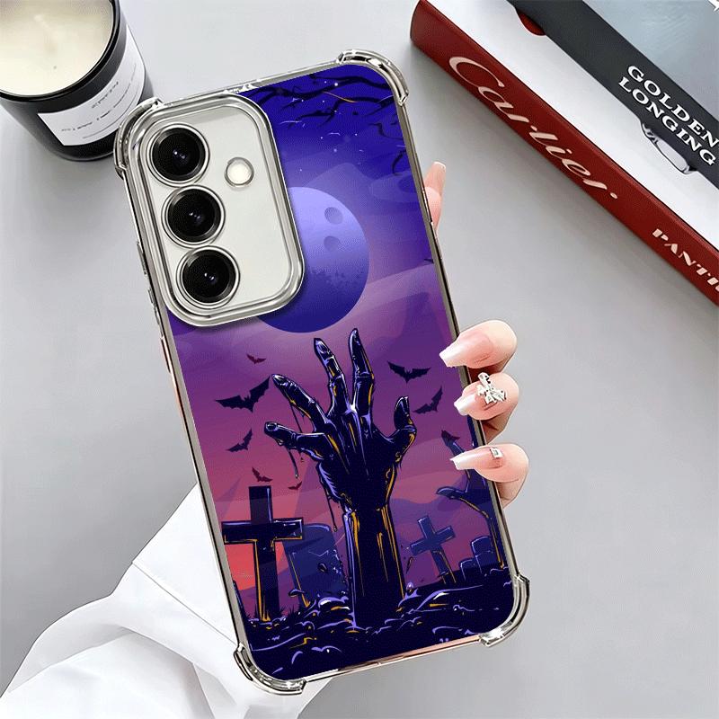 Gothic Vampire Scarlet Art Plating Phone Case For Samsung A17 A07 A37 A57 A16 A56 A15 A55 A14 A54 A13 A53 A26 A36 A25 A35 A24 A3