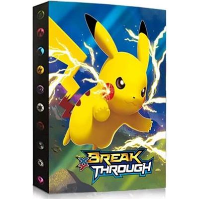 Альбом для карт Pokemon - Держатель, совместимый с Pokemon - Большая вместимость - Легко носить с собой